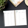 2026-2027 Appointment Book - 2026-2027 Daily Hourly Planner from July 2026 - June 2027,12 Monthly Tabs, Inner Pocket, 6.4" x 8.5", Black Flower
