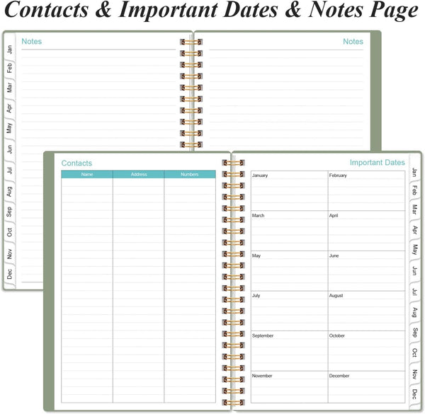 2025-2026 Daily & Monthly Planner - One Page per Day, Daily Planner 2025-2026 from Jul 2025 to Jun 2026, Planner 25-26 with 12 Monthly Tabs, 6.4