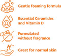 Amazon Basics Exfoliating Face Wash Cleanser, Renewing Salicylic Acid with Ceramides & Vitamin D, Foaming Formula, Smooths Skin, 8 fl oz 8 Fl Oz