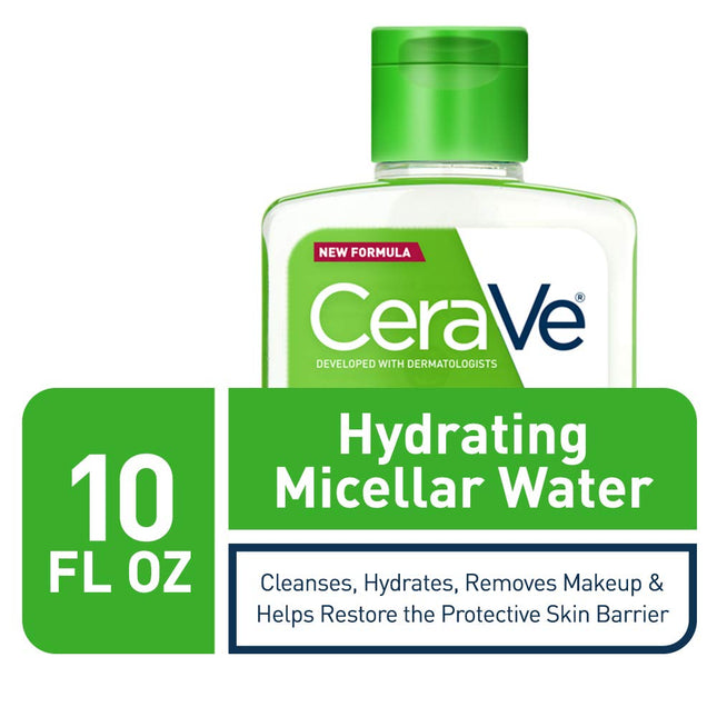 Cerave Micellar Water, New & Improved Formula, Hydrating Facial Cleanser & Eye M