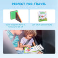 Vanmor Travel Tangram Puzzle with 2 Sets Magnetic Plate-Montessori Shape Pattern Blocks Jigsaw Road Trip Games with 368 Solution - IQ Book