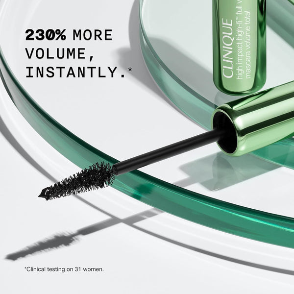 Clinique High Impact High-Fi Full Volume Water-Resistant Mascara | Volumizing, Non-Clumping, Smudge-Proof + Safe for Sensitive Eyes