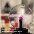 Plasma Ball/Light/Lamp, Static Electricity Globe Electric Lightning Ball, Touch Sensitive, USB Powered, Amazing Gift for Parties, Birthday and