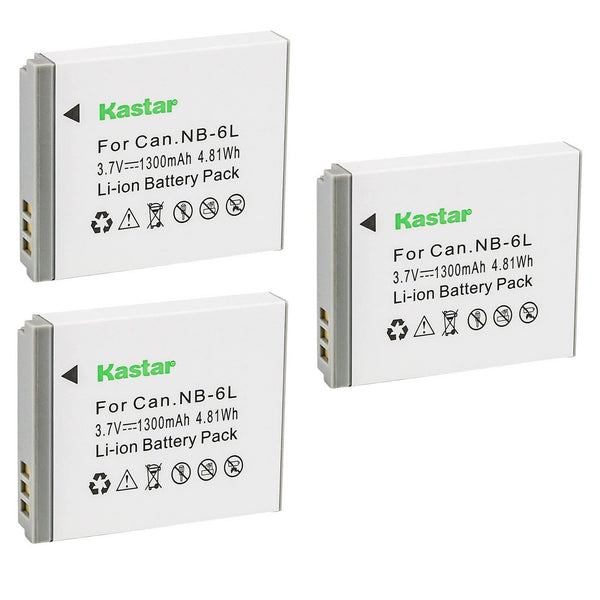 Kastar 3-Pack NB-6L Battery Replacement for Digital Camera for Kids Boys and Girls 36MP Children's Camera with 32GB SD Card, Full HD 1080P