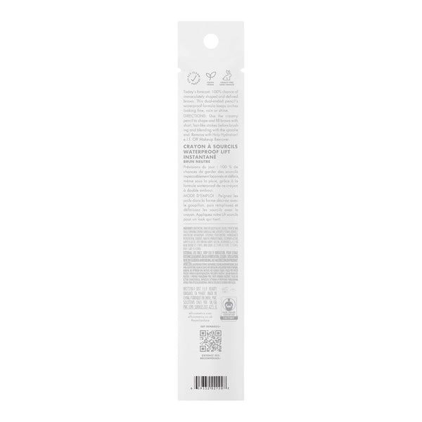 e.l.f. Instant Lift Waterproof Eyebrow Pencil, Dual-Ended with Precision Tip & Spoolie, Smudge-Resistant Formula for Natural, Long-Lasting Brows,