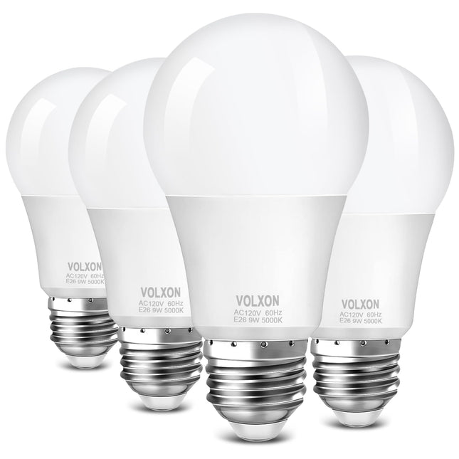 A19 LED Light Bulb, 9 Watt Equivalent 60 Watt Led Light Bulb, Bright Light Bulb 850LM, Non-Dimmable, Daylight White 5000