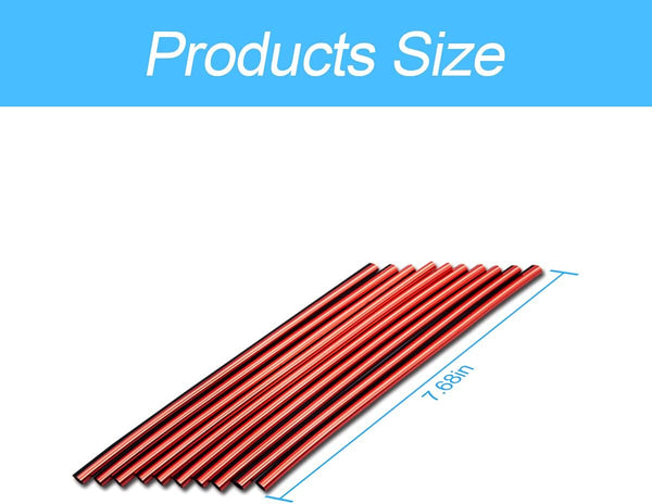 20 Pieces Car Air Conditioner Decoration Strip for Vent Outlet, Universal Waterproof Bendable Air Vent Outlet Trim Decoration, Suitable for Most