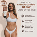 Beauty by Earth Self Tanner - USA Made with Natural & Organic Ingredients | Moisturizing Self Tanning Lotion with Aloe Vera & Coconut for a