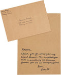 Best Paper Greetings Blank A7 Kraft Brown Paper & Envelopes for Card Making - 5 x 7 in & 5.25 x 7.25 in, 50 Pack, Brown - Bulk Blank Notecards