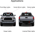 Xpismii 12 Piece 6000K White Interior LED Light Kit Package Replacement for Chevy Chevrolet Silverado/GMC Sierra 2007 2008 2009 2010 2011 2012