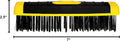ALLWAY SB619 Carbon Steel Wire Scrub Brush Block | Soft-Grip, Threaded Pole Socket, Chemical and Solvent Resistant Bristles