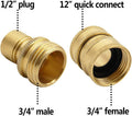 Twinkle Star Pressure Washer Adapter Set, Quick Disconnect Kit, M22 Swivel to 3/8'' Quick Connect, 3/4" to Quick Release