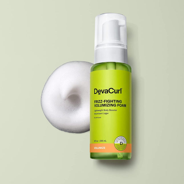 Devacurl Frizz-Fighting Volumizing Foam Lightweight Body Booster | Adds Volume a