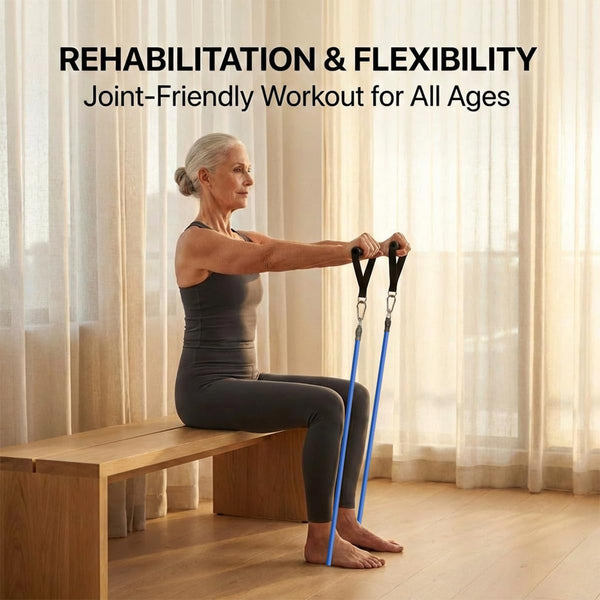 VEICK Resistance Bands, Exercise Bands, Workout Bands Set for Working Out with Handles for Men Women, Elastic Exercising Bands for Fitness Weights