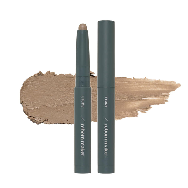 ETUDE Reborn Maker Contour Stick Bronzer - Cool Toned | Naturally Sculpting & Define | Creamy Formula for Seamless Blending | Multi-purpose
