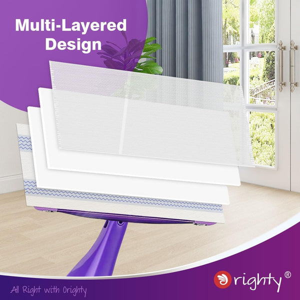 Orighty Dry Mop Pads Refill Compatible with Swiffer Wetjet, Multi-Layer Mopping Pads, Multi Surface Wetjet Hardwood Floor Cleaner Spray Mop Pads