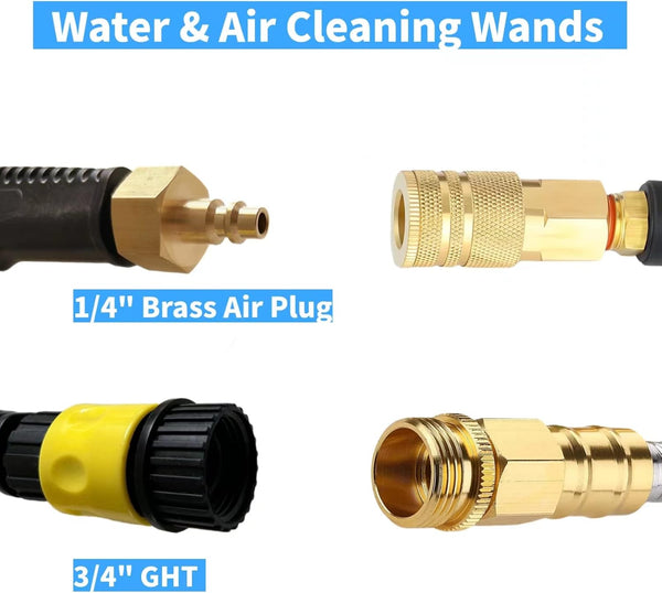 VANPET Radiator Cleaning Wands, Water & Air Cleaning Wands for High Efficiency Cooling Systems and Radiators