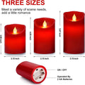 Flameless Battery Operated LED Candles, Remote Control Electric Realistic Candles Flickering Real Wax 4/5/6 Inch 3PACK with 2/4/6/8 Hour Timer for