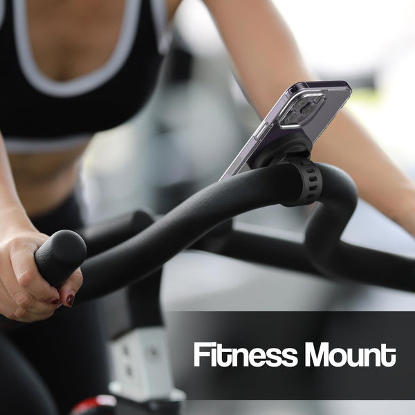 ENCASED Grip-X Magnetic Bar Mount, Compatible with MagSafe - Phone Holder for Gym, Home Fitness Bikes, Workout Equipment, Stroller and Cart