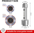 Tub Drain Remover Wrench-Die-Cast Aluminum Tub Drain Tool Wrench for Bathroom and Bathhouse