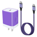 Type C Charger 20W Super Fast USB C Charger Block with 6FT Android Phone Charger Cable Fast Charging for Samsung Galaxy Z Flip 6 5 4 3/Z Fold SE 6