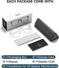Blue Light Blocking Glasses,Computer Glasses,Anti Eyestrain, Lightweight Frame Eyeglasses,Men/Women… (Crystal)