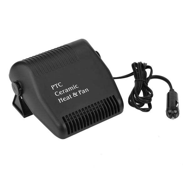 Car Heater Defroster,12V Cooling Fan Heater 2 in 1 Portable Fast Heating Low Noise Car Ceramic Heating Windshield Defroster Demister