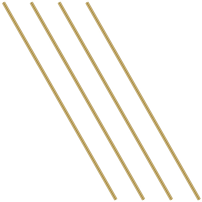 3/16 Inch Brass round Rod, Favordrory 4PCS Brass round Rods Lathe Bar Stock, 3/16 Inch in Diameter 14 Inches in Length