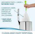 TidyCare Bedside Commode Liners for Portable Toilet Chair Bucket and Bedpan | Value Pack of 48 Disposable Waste Bags for Adults in Medical Care |