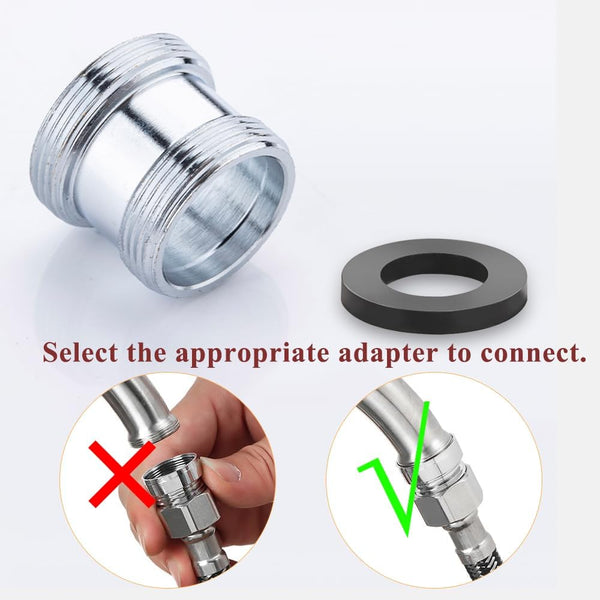 16 pcs Faucet Adapter Kit, CNYMANY Kitchen Aerator Adapter Set Male Female M22 Sink Faucet Adapter Connecting Garden Hose Water Filter Standard