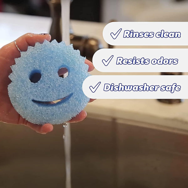 Scrub Daddy Sponges Set - Variety Colors - Scratch-Free Multipurpose Dish Sponge - BPA Free & Made with Polymer Foam - Stain & Odor Resistant