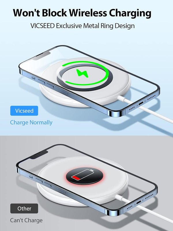 VICSEED for Magsafe Car Mount [Upgraded Strongest Magnet Power] Magnetic Phone Holder for Car Vent 360 Adjustable Magnetic Car Phone Holder Mount