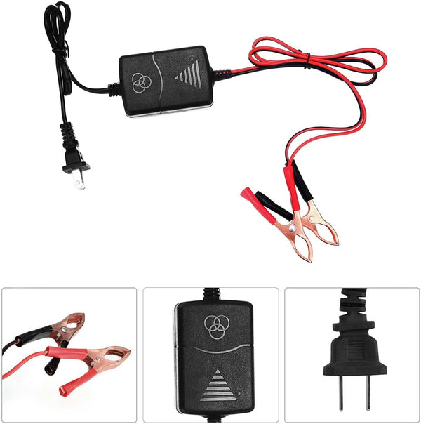 12V Sealed Lead Acid (SLA) Battery Charger 1000mA, Battery Charger Maintainer 12v Trickle Charger for Boats Motorcycles ATVs Riding Mowers & Car