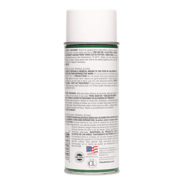 Plaid Clay Pot Sealer, 12oz, Clear 12 Oz