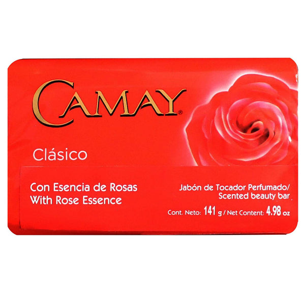 Camay Classic Bar Soap, Rose Essence, 4.98 Oz Each Soap, 6 Bar Soaps. 4.98 Ounce (Pack of 6)