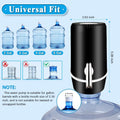 Water Dispenser for 5 Gallon Bottle, Electric Water Pump for 5 Gallon Jug with Switch and USB Charging, Portable Automatic Water Jug Dispenser for