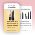 Waterproof Eyeliner Stamp - 2 Wingliner Black Make up Pens, Vamp Style Wing, Smudgeproof & Sweatproof, Perfect Cat Eye Look, Long Lasting Liquid