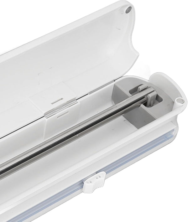 Cutting Plastic Wrap Dispenser with Slide Cutter,And Reusable for Tin Foil, Design (40X35Cm / 15.7X13.8In)