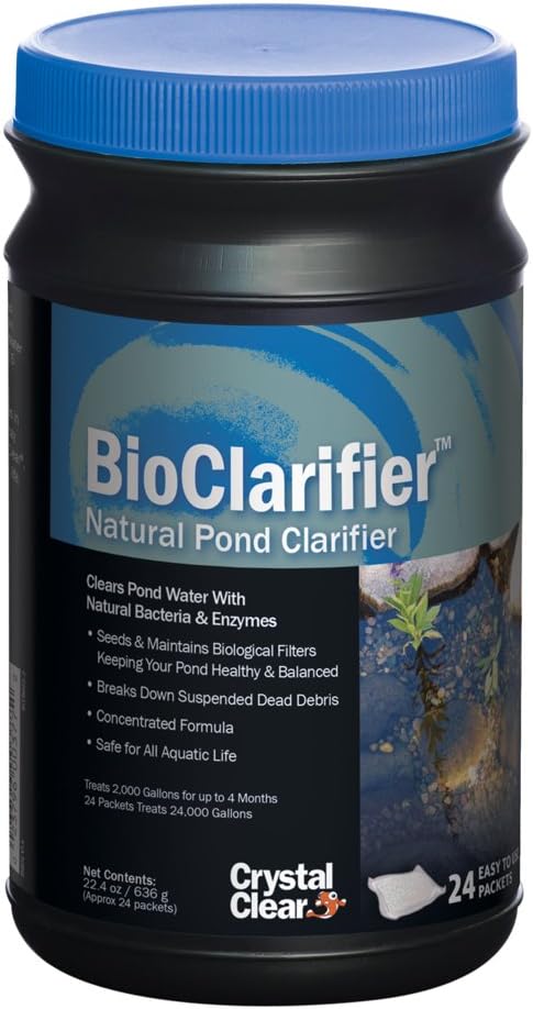 Crystalclear Bioclarifier - Natural Pond Clarifier - 24 Packets Treats up to 24,