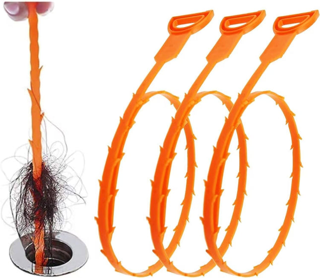Forlivese Drain Snake, Drain Clog Remover,Hair Snake Tool Drain Opener,Sink Snake for Sewer Kitchen Sink Bathroom Tub To