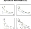 Elastic Sit up Equipment, Pull Rope Dual Spring Tension Foot Pedal Sit up Equipment for Abdominal, Leg Exerciser Tummy Trimmer Sport Fitness
