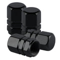 Aluminum Tire Stem Valve Caps Wheel Valve Covers Car Dustproof Tire Cap Cover Accessories, Universal for SUV, Car, Bike and Motorcycle, Hexagon