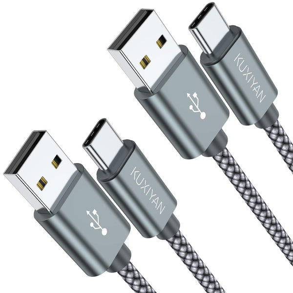 USB Type C Cable,(2-Pack 3FT) USB C Charger Cable Car Carplay Cable Nylon Braided Fast Charging Sync Cord Compatible Iphone 16/15 Pro Max Samsung