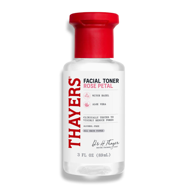 THAYERS Alcohol-Free Rose Petal Witch Hazel Facial Toner for Glowing Skin, Sooth