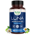 Nested Naturals Luna Sleep Supplement, Melatonin Free, Non-Habit Forming Herbal Sleep Supplement, Adult Bedtime Support, Help Sleeping