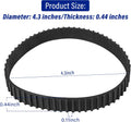Sander Toothed Drive Belt Compatible With 848530 Porter Cable Fits 351/352 336/337 Variable speed Belt Sanders - 2Pack