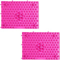 2Pcs Foot Massage Mat Acupressure Reflexology Pad for Heel Arch and Toe Relief Durable Foot Massager Tool for Home Office and Relaxation Rose Red