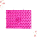 2Pcs Foot Massage Mat Acupressure Reflexology Pad for Heel Arch and Toe Relief Durable Foot Massager Tool for Home Office and Relaxation Rose Red