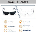 24 Pack of Tinted Safety Glasses (Protective Safety Sunglasses) Ploycarbonate Dark Smoke Lenses for UV Protection, Scratch & Impact Resistant,