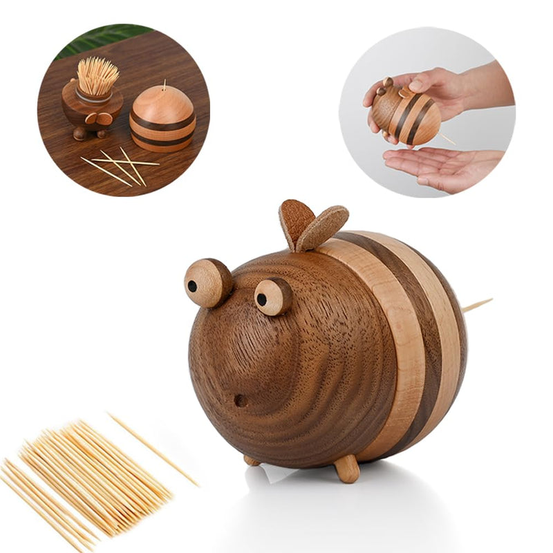 Bee Toothpick Holder Dispenser - Unique Kitchen Gadgets for Home Decor and Gifts, Cute Kitchen Accessories for Bee Lovers, Bee Decor - Perfect